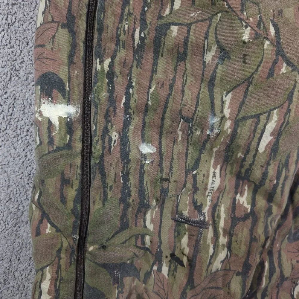 DUXBAK Men’s Bib Overalls Size M RealTree Camouflage Insulated Hunting VTG READ!